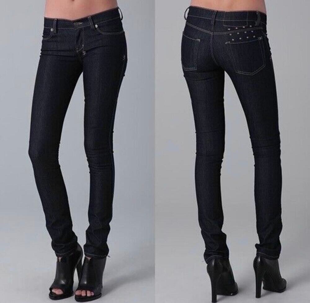 NWT $180 Ksubi 26 Super Skinny Zip Ankle Jeans in Tight Arse Indigo Indie Sleaze